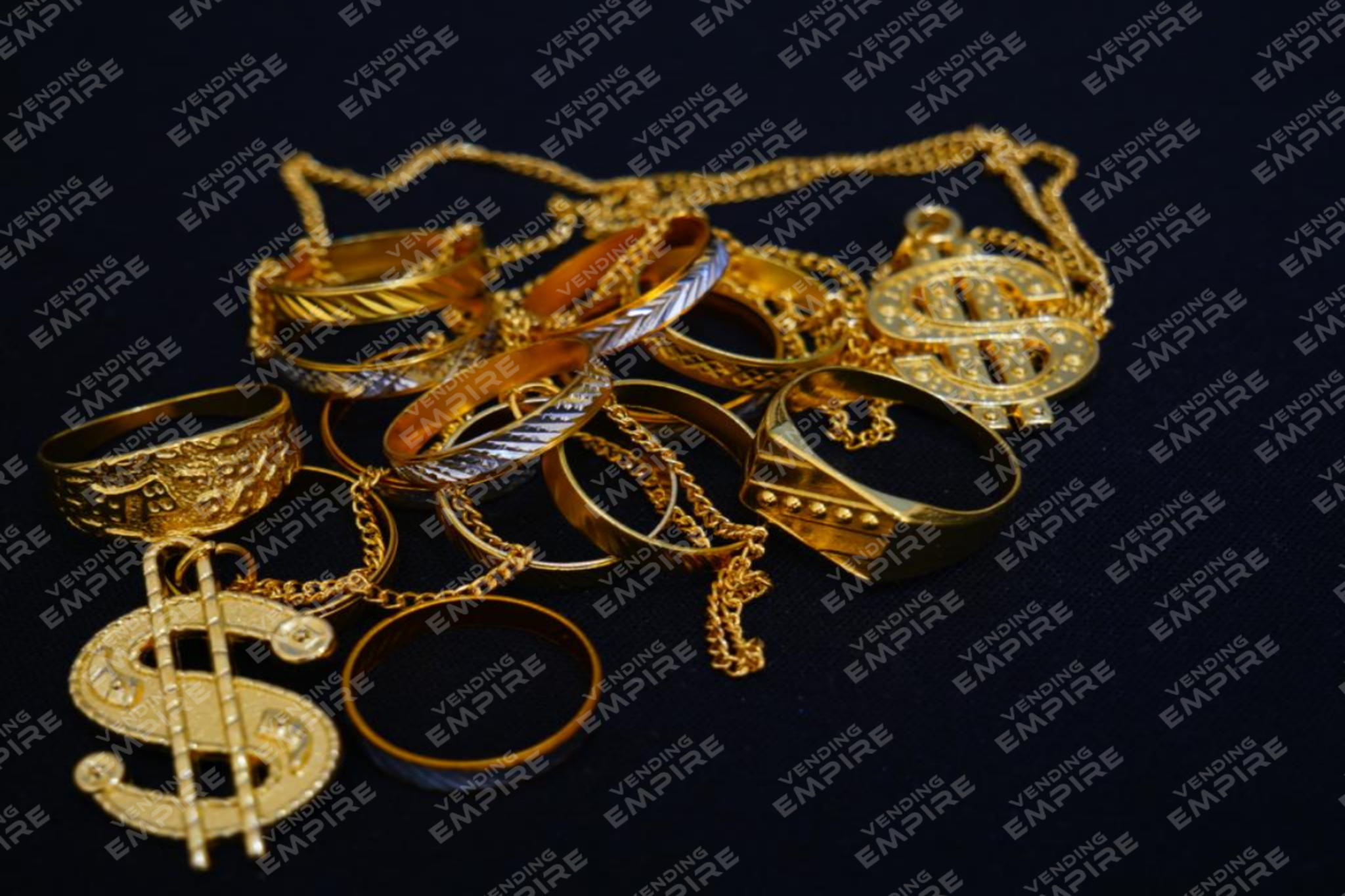 Cadenas y Anillos de Oro California Encapsulados 1″ (100 pzs)